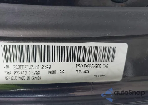 2018 Dodge Challenger R/T Scat Pack from USA, damaged, VIN 2C3CDZFJ2JH112340